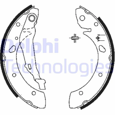 Immagine di DELPHI LS1843 Ganasce Freno 229 37