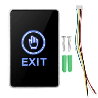Immagine di Sensore Tattile Pulsante Apribile, di Rilascio con Luce a LED, Pannello NO/NC/COM Controllo Accesso Uscita