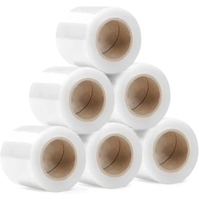 Immagine di RAGO® Set di 6 mini rotoli da 130 m, x 210 g, pellicola trasparente per mobili, pallet (23 21 8 cm), lunghezza m