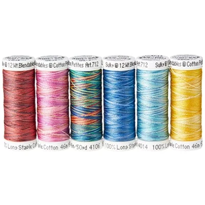 Immagine di Sulky Cotone Sampler 12wt Cotton Petites Most Popular Blendables, Assortimento di miscele più Popolari, 274 unità