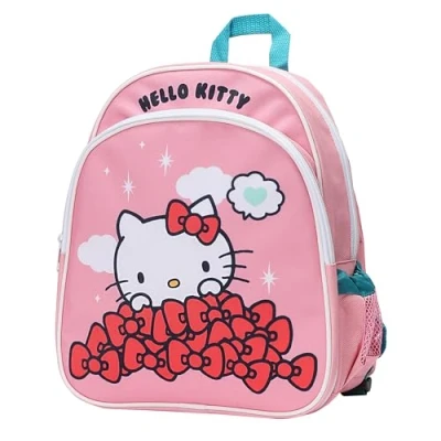 Immagine di Zaino per bambini Hello Kitty Graziosa borsa pratica bambini, rosa e bianco, con design and Friends, perfetto l&#039;asilo, i viaggi l&#039;avventura, leggero spazioso, Colore: rosa.,