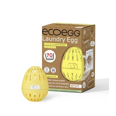 Immagine di Ecoegg Uovo Da Bucato Sostituzione del condizionatore detergente e tessuto Enzimi sensibili nessun, fosfati, olio di palma, candeggina cloro Pelle sensibile Fragrance Free 70 lavaggi