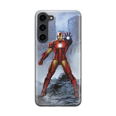 Immagine di Ert Group custodia per cellulare Samsung S23 PLUS originale e con licenza ufficiale Marvel, modello Iron Man 006 adattato in modo ottimale alla forma dello smartphone, TPU