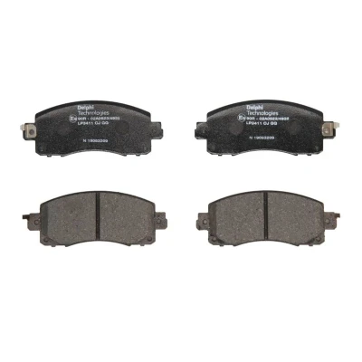 Immagine di DELPHI LP3411 Kit pastiglie freno con segnalatore acustico usura senza lamierino anticigolío accessori SUBARU: Outback VI, XV II