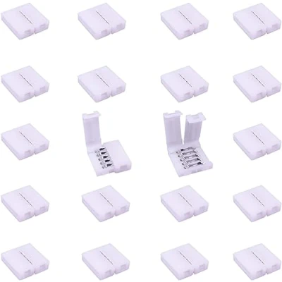 Immagine di LitaElek 10pcs Connettore LED 5 Pin per Striscia RGBW Larga 12mm Strisce 5050 Rapido Nastro Banda Adattatore Poli Strip Connector Adapter