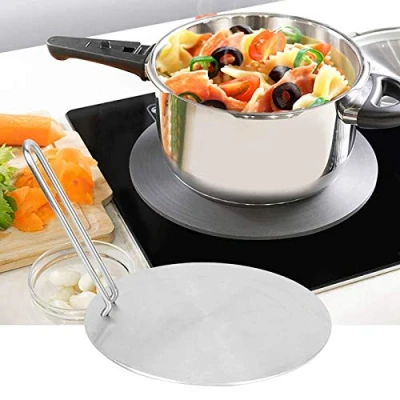 Immagine di Rehomy piastra per diffusore di calore in acciaio inox a induzione adattatore convertitore elettrica gas (24cm)