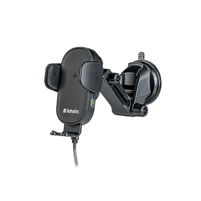 Immagine di Verbatim FWC 01 Qi Fast Wireless Car Charger Caricabatterie induttivo USB Nero