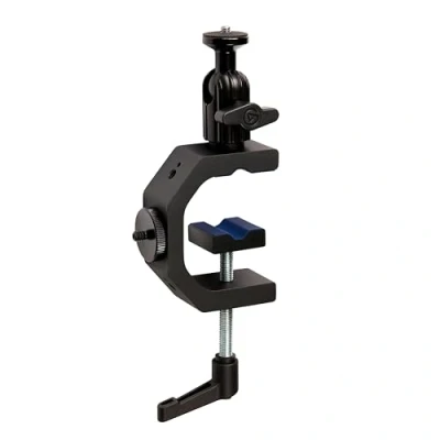Immagine di Elgato Heavy Clamp Supporto professionale con testa sferica, 4 fori filettati 1/4&quot;, ultra sicuro e robusto, per il fissaggio su scrivanie, scaffali, aste, perfetto fotocamere, luci, flash, ecc.