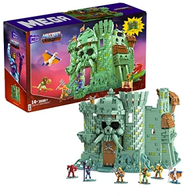Immagine di MEGA Masters of The Universe Castello di Grayskull, imponente Fortezza da Costruzione con più 3500 Pezzi, Giocattolo per Ragazzi e Adulti 14+ Anni, GGJ67