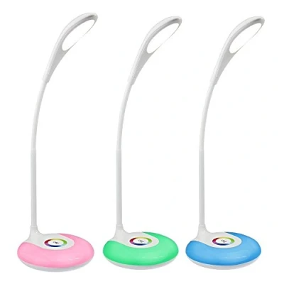 Immagine di Majestic LL 401 Lampada LED portatile braccio flessibile, base con luce ambiente multicolore, batteria interna ricaricabile, Bianco