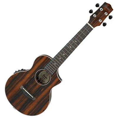 Immagine di Ibanez UEW13MEE DBO UEW Series Electro acoustic Ukulele 4 String Dark Brown Open Pore