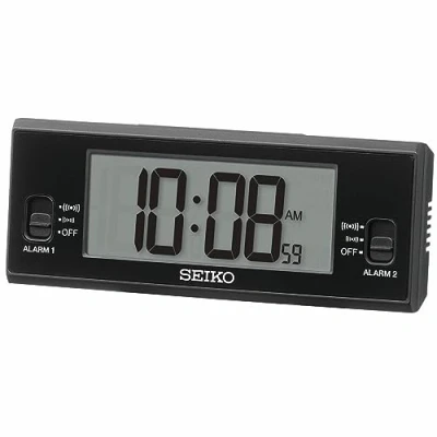 Immagine di Seiko Clocks Sveglia LCD QHL093K, Standard, Classico