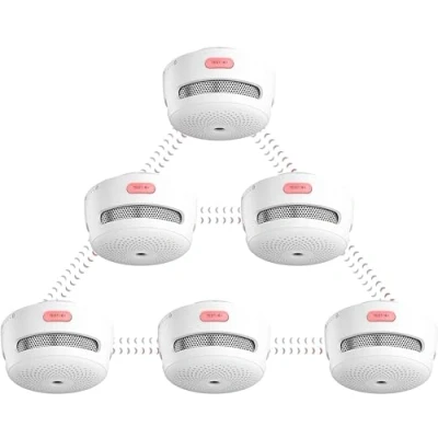 Immagine di X Sense wireless Mini rilevatore di fumo, fumo interconnesso con batteria sostituibile, allarme radio, conforme allo Standard EN 14604, XS01 WR (6 pezzi)