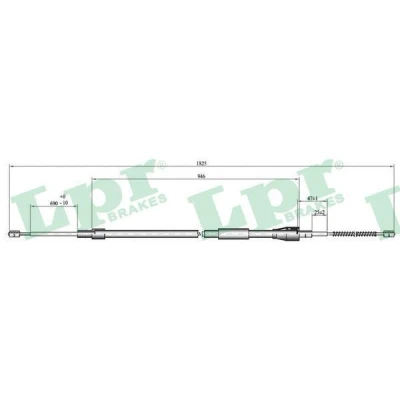 Immagine di LPR C0815B Cavo Freno 1800/945