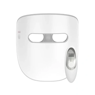 Immagine di TensCare Glomask Maschera facciale a LED, ringiovanimento della pelle, riduzione delle rughe, controllo dell&#039;acne, luminoterapia rossa, blu e infrarossi vicino, trattamento viso antietà convalidato