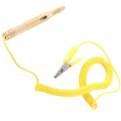 Immagine di Tester di Circuito Elettrico Auto Voltmetro Veicolo Fusibile Automobilistico Penna per Circuiti Prova DC 6V 12V 24V Lampadina Tensione Test Matita,Giallo