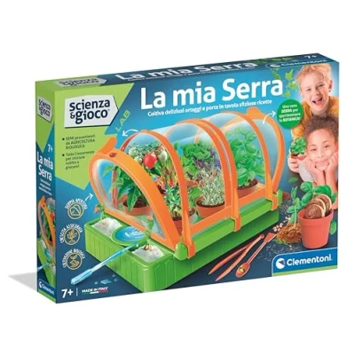 Immagine di Clementoni Gioco Lab Orto Botanico, Serra Bambini, Kit Piante da Coltivare, Laboratorio Scientifico 7 Anni, Esperimenti Scienza, in Italiano, Made Italy, 19393, Multicolore