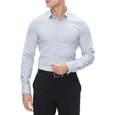 Immagine di Calvin Klein Camicia m/l Uomo Mod. K10K112301 SLIM CK2 Celeste 44