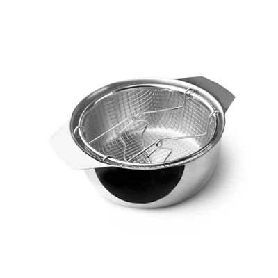 Immagine di IBILI Friggitrice con cestello e coperchio induktion, 20 cm, Acciaio inossidabile, Adatto per induzione