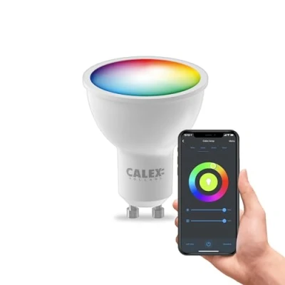 Immagine di Calex Smart Lampadina LED a riflettore GU10 4,9W CCT RGB