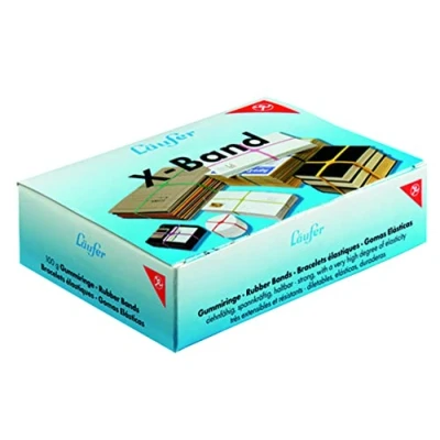 Immagine di Läufer 50914 Rondella x Band, elastici a croce elastici, 130 11 mm, diametro 85 scatola da 100 g, elastico colori assortiti
