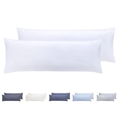 Immagine di Todocama Set di 2 federe per cuscino, in microfibra extra morbida, ipoallergenica. 105x40 cm bianco