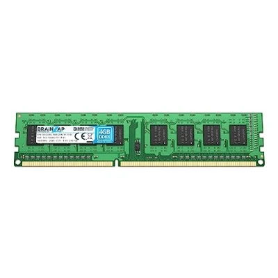Immagine di BRAINZAP RAM da 4 GB DDR3 DIMM PC3 12800U 11 B1 2Rx8 1600 MHz 1.5V CL11 Computer PC Memoria