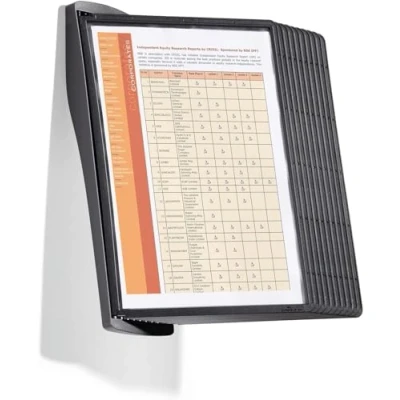 Immagine di Durable Supporto da parete per pannello espositivo SHEPA STYLE WALL 10 5854 Nero DIN A4 Numero di display inclusi