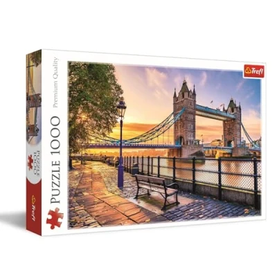 Immagine di Trefl Tower Bridge, Londra 1000 Pezzi Puzzle Fai da Te con Monumenti, Intrattenimento Creativo, per Adulti e Bambini a partire 12 anni, Multicolore, 10774