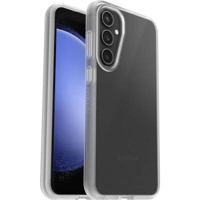 Immagine di Cover per Samsung Galaxy S23 FE OtterBox Sleek,resistente a shock e cadute fino 2 metri,cover ultrasottile ,testata norme anti caduta MIL STD 810G, Trasparente, Senza Retail Package