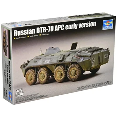 Immagine di Trumpeter TRU07137 1/72 BTR70 APC, Prima Versione, Colore Vari, Various, 07137