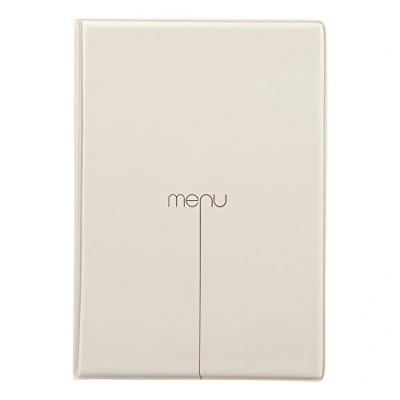 Immagine di DAG STYLE I Love Menu Linea Risto Portamenu, PVC, Sabbia, A4 (per fogli 21x29,7 cm)