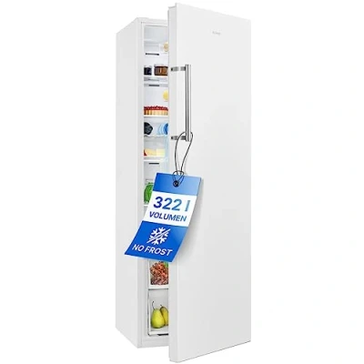 Immagine di Bomann® VS 7345 Fridge without Freezer Compartment 322 L / 172 cm/Fridge with Quick Cooling Function and MultiAirflow System for Even Cooling, Drinks 5 Shelves, Door Hinge Changeable