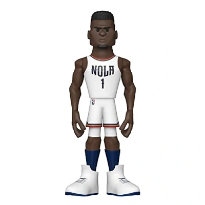 Immagine di Funko Gold 5&quot; NBA: Pelicans Zion Williamson (Home Uni) 1/6 Odds For Rare Chase Variant Figura D&#039;azione in Vinile da Collezione Idea Regalo per il Compleanno Merchandising Ufficiale
