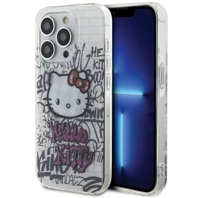 Immagine di CG MOBILE Hello Kitty HKHCP15XHDGPHT Custodia rigida per iPhone 15 Pro Max 6.7&quot;, colore: Bianco