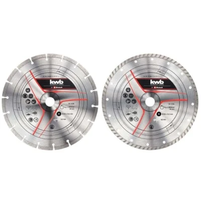 Immagine di Einhell Set di 2 dischi da taglio DIA, 230 mm (accessori per smerigliatrice angolare, diamantati, diametro mm, spessore 1,8 max. 6.600 min 1, tutte le smerigliatrici angolari)