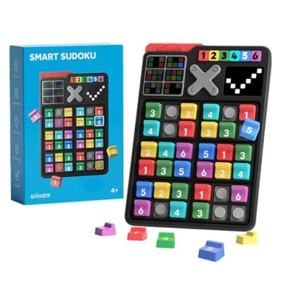 Immagine di Giiker Smart Sudoku Puzzle Games, 2500 sfide Originali di per Bambini, rompicapo Giochi da Viaggio, Regali Compleanno Ragazzi e Ragazze