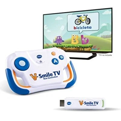 Immagine di VTech 80 613267 V.Smile TV New Generation Plug&amp;Play educativo per Bambini +3 Anni Versione ESP Multicolore, único,