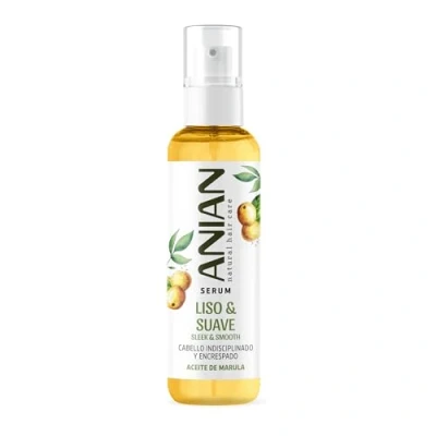 Immagine di ANIAN Siero liscio e morbido, 100 ml, per capelli lisci, indisciplinati crespi, con olio di marula, nutre idrata in profondità, sigilla le punte, aiuta a controllare l&#039;effetto crespo