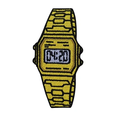 Immagine di Finally Home Toppa termoadesiva per orologio dorato Toppe Kiffer termoadesive