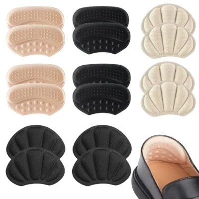Immagine di QSZHSL 8 Paia Tallone Cuscino, Proteggi Tallone,Protezioni per Talloni Scarpe, Autoadesivi Scarpe Donne e Uomini, Cuscinetti Inserti Cuscino Sul Retro Del