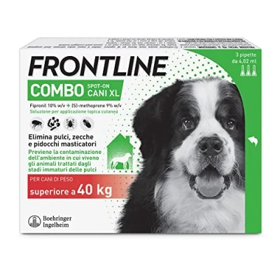 Immagine di Frontline Combo Spot On Antiparassitario Cani Taglia Molto Grande +40 kg 3 Pipette da 4,02 ml