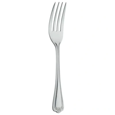 Immagine di Grunwerg Jesmond Modello forchette da tavola, in Acciaio Inox 18/0, Finitura a Specchio, Motivo Conchiglie Everyday Parish Posate (Confezione 12)