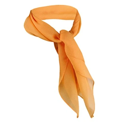 Immagine di TigerTie signore chiffon panno nicki arancione dimensione 50 cm x foulard sciarpa