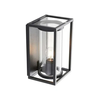 Immagine di Lucande applique da esterni &#039;Brienne&#039; dimmerabile (Moderno) colore Grigio, in Alluminio (1 luce, E27) applique, lampada LED esterni, outdoor per facciata/parete