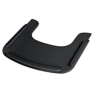 Immagine di roba Vassoio per Seggiolone Sit Up Flex con Sistema a Clic Montaggio Rapido Bordo Rialzato Mangiare e Giocare Legno Laccato Nero