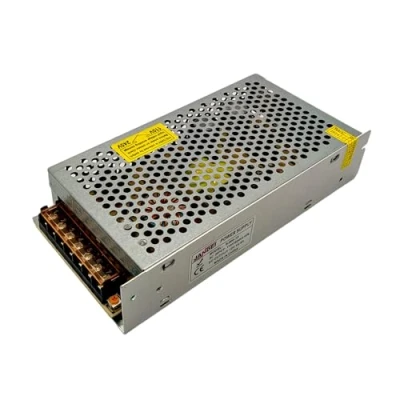 Immagine di Jandei Alimentatore trasformatore 110/220 V AC a 12 DC 200 W 16,6 A, installazione interna IP20 per striscia LED, neon o dispositivi bassa tensione