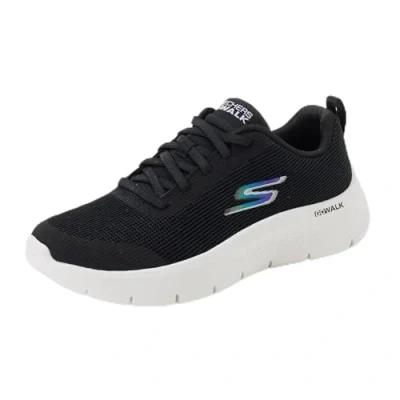 Immagine di Skechers Go Walk Flex, Vai A Camminare Flessibile Viva Donna, Black Textile/White Trim, 47 EU