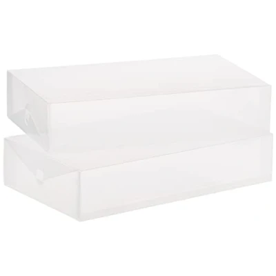 Immagine di Whitmor Set di 2 scatole per bagagliaio trasparenti