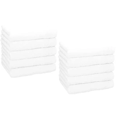 Immagine di Betz Set di 10 lavette Premium misura 30 x cm 100% cotone Colore Bianco